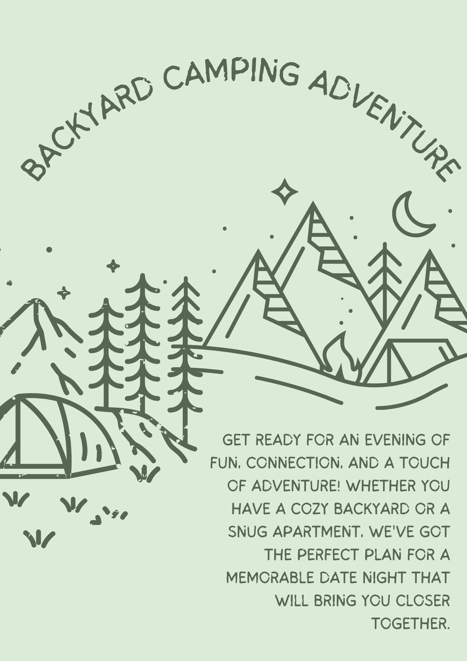 Backyard Camping Adventure: Date Night
