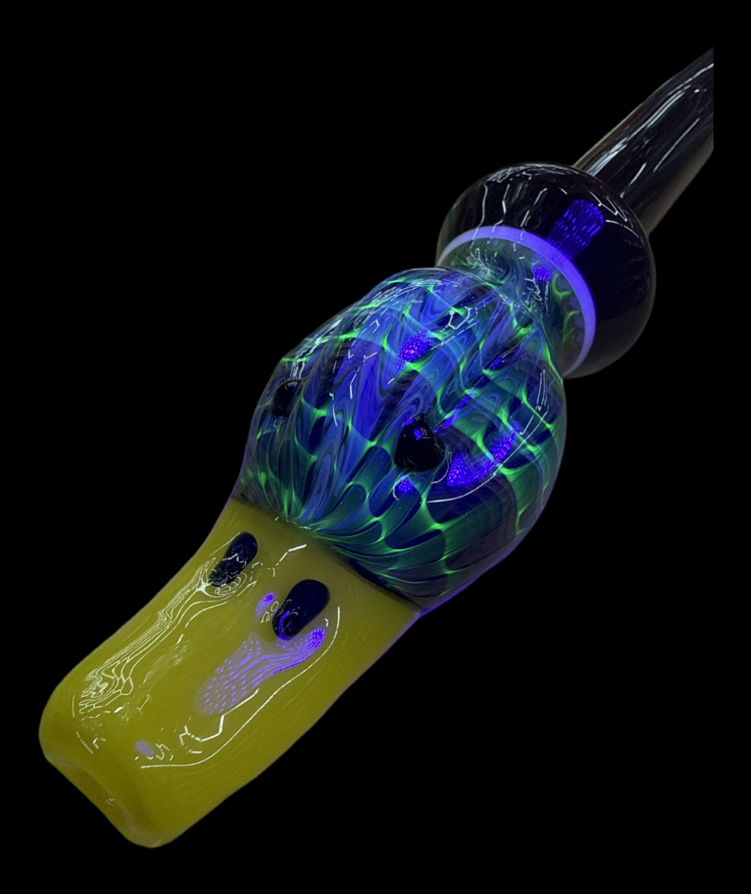 UV Duck Pipe by Roysco Glass