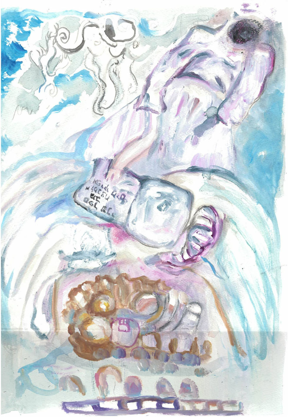 Bride saying tehilim