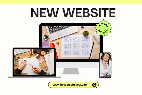Social Media post for a new website launch