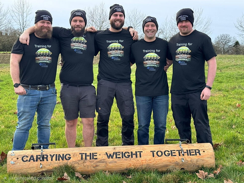 Five Lads Plan to Carry the Weight Together Across the Worcestershire Way to Raise Money for Mental Health