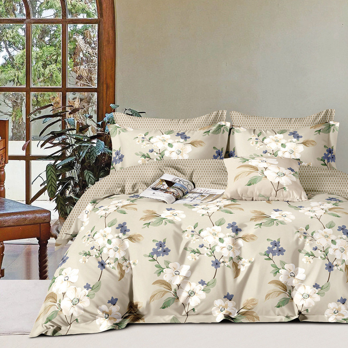 Σετ κουβερλί υπέρδιπλο Art 12281 Aria 220×240 Μπεζ