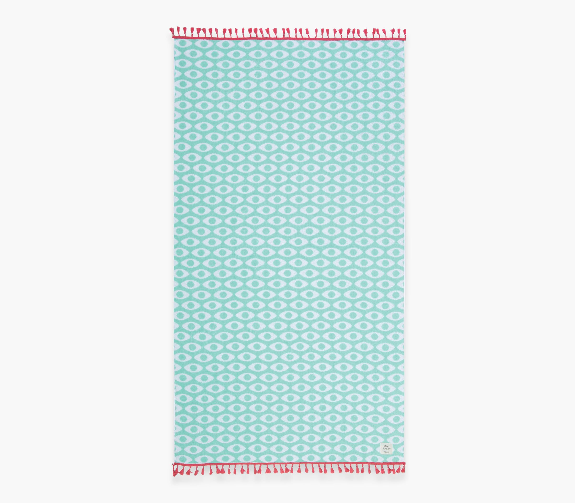ΠΕΤΣΕΤΑ ΘΑΛΑΣΣΗΣ OPTION FRINGES 90X170 AQUA NEF-NEF