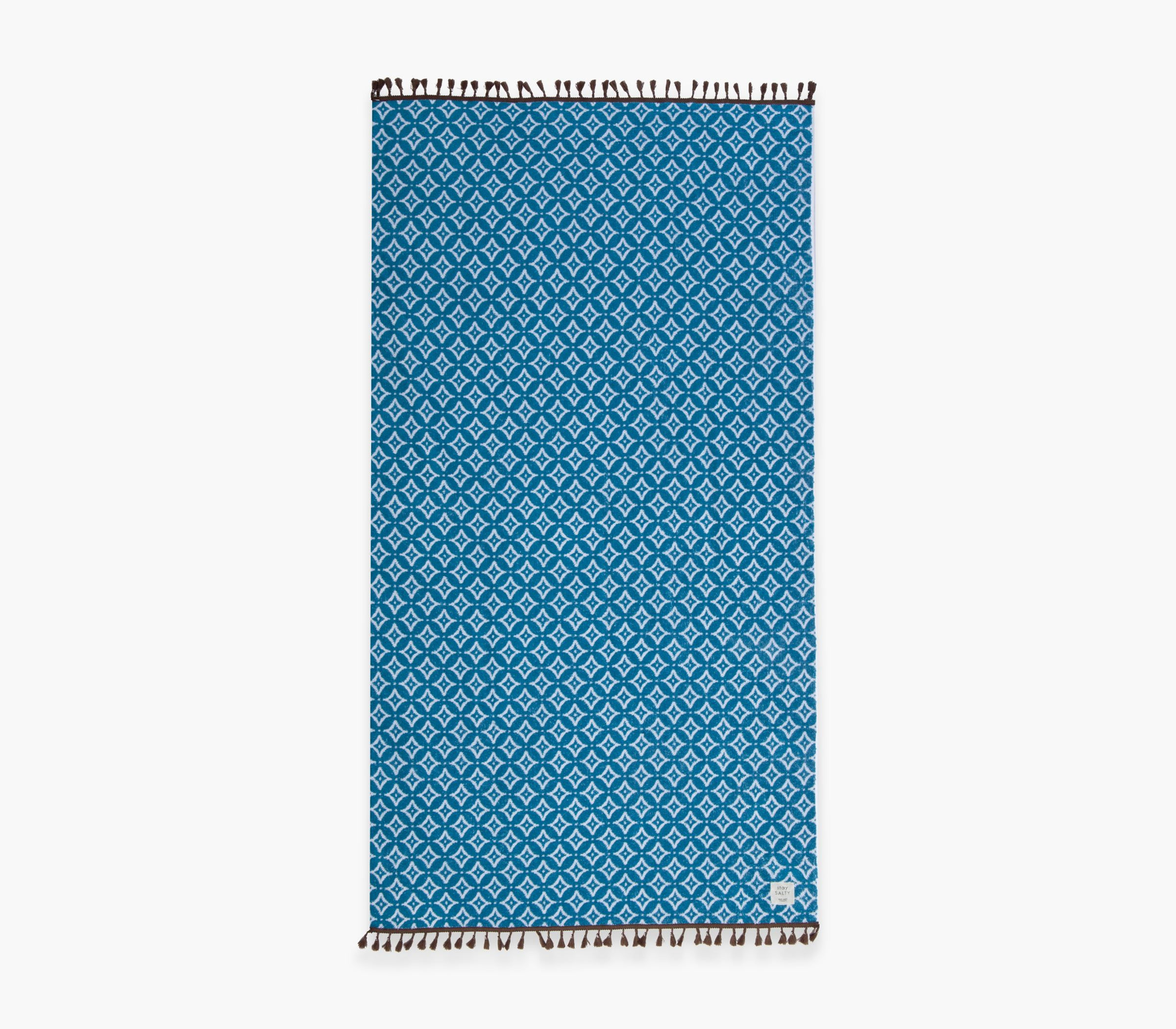ΠΕΤΣΕΤΑ ΘΑΛΑΣΣΗΣ SPARKLE FRINGES 90X170 DENIM NEF-NEF
