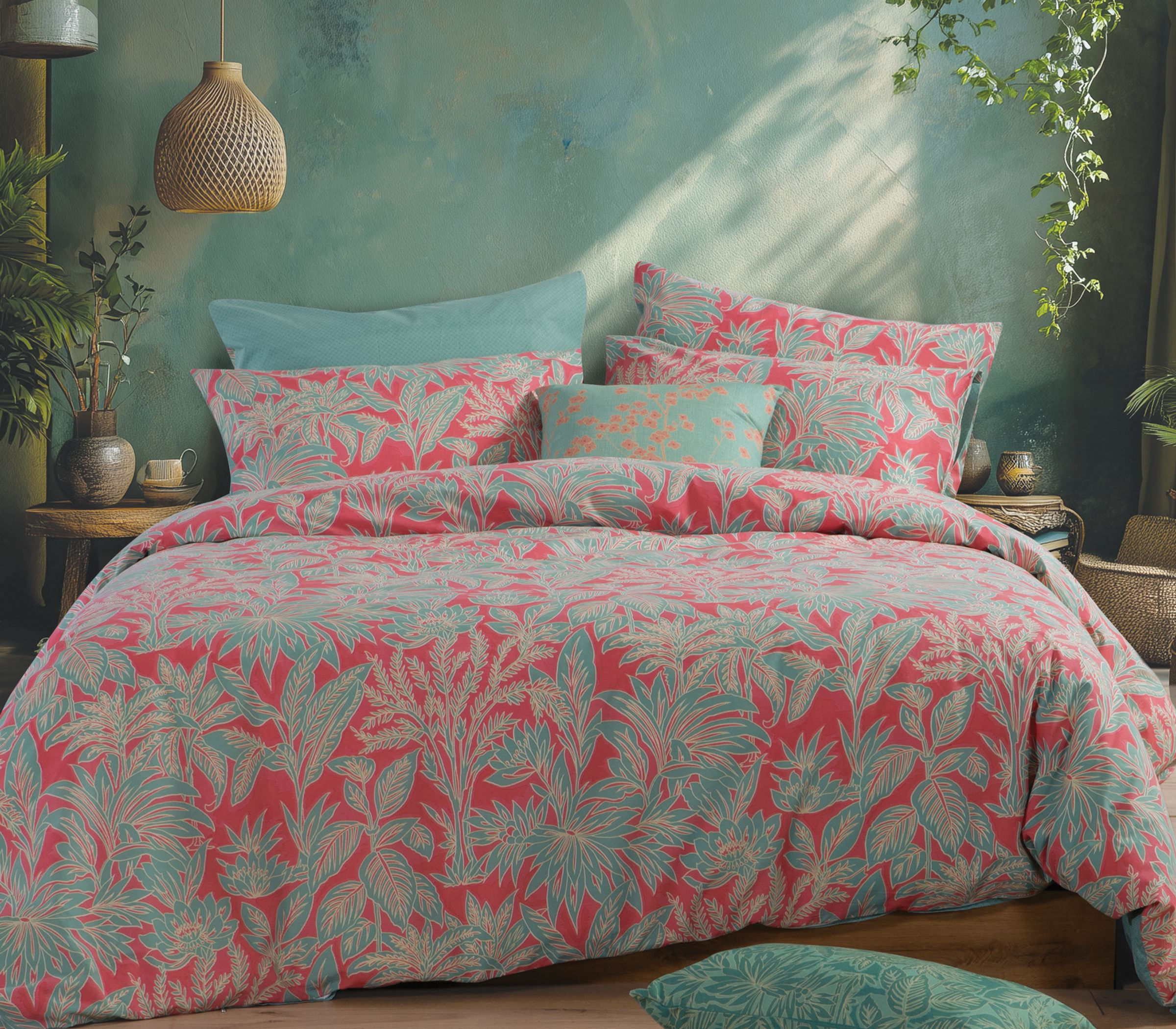 ΣΕΤ ΣΕΝΤΟΝΙΑ ΒΑΜΒΑΚΕΡΑ ΥΠΕΡΔΙΠΛΑ CHARISMA ΜΕ ΛΑΣΤΙΧΟ GREEN/CORAL NEF-NEF