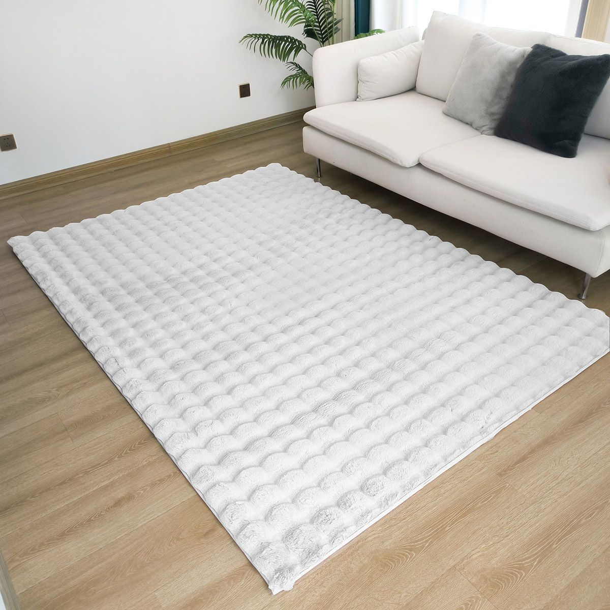 Χαλί Bubble Art 9661 Λευκό 200X250 BEAUTY HOME