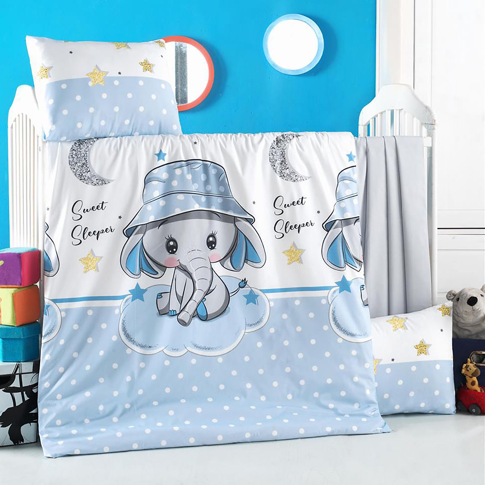 Σετ σεντόνια βρεφικά Art 5617 100×150 Γαλάζιο BEAUTY HOME