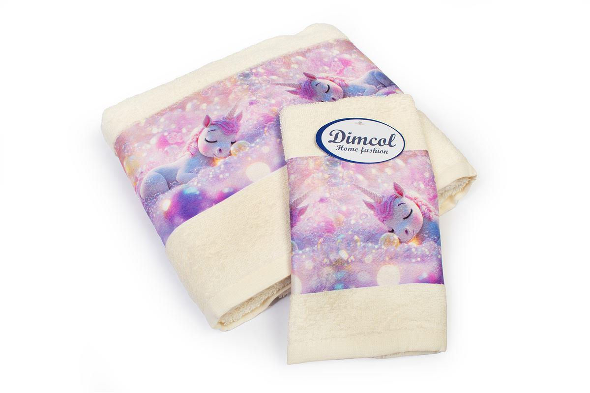 Πετσέτα Σετ 2 τεμ Με Ψηφιακή Εκτύπωση bebe Dreaming Unicorn 322 30X50,70X140 Ecr