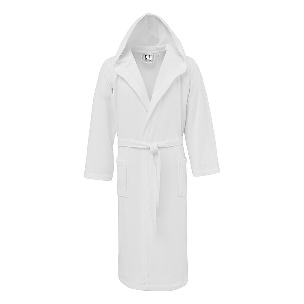 Μπουρνούζι Satisfaction ζακαρ με κουκούλα 270gsm Λευκό XL