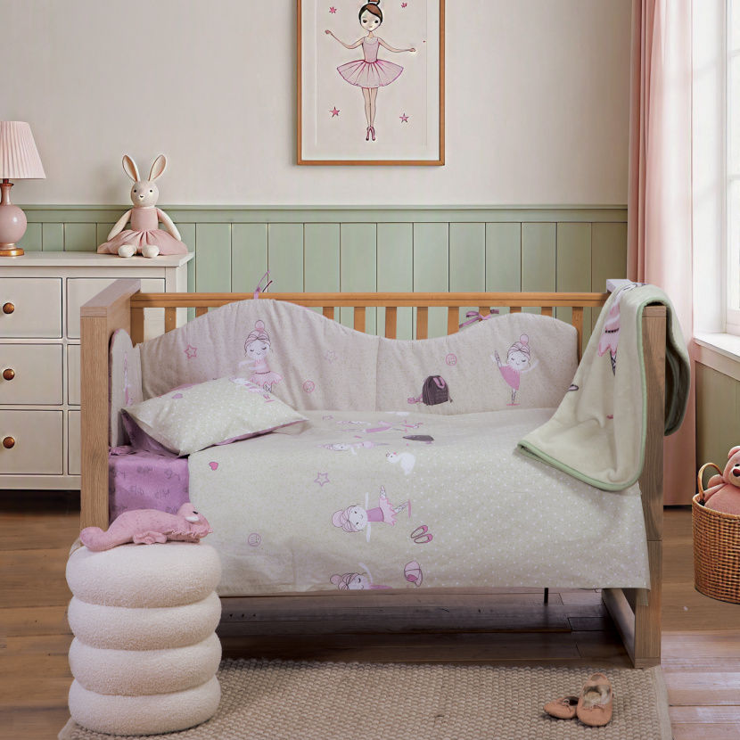 Σετ Σεντόνια Κούνιας Βρεφικά Ballerine World GREEN NEF-NEF
