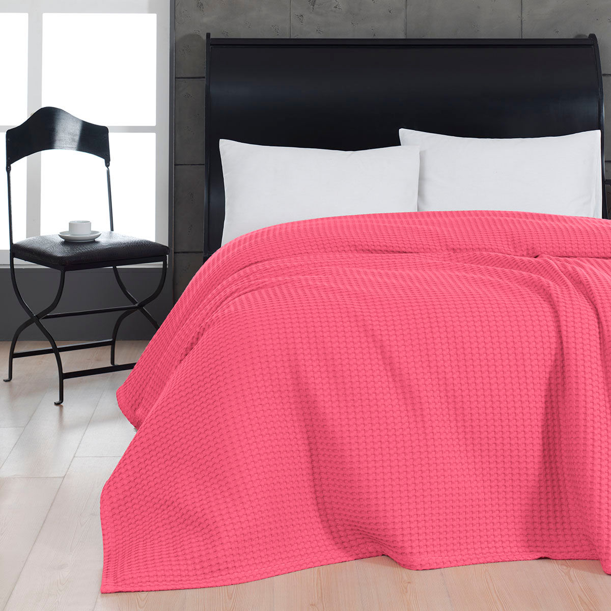 Πικέ υπέρδιπλη waffle Art 1990 Fuchsia - 230x240 Φουξ Beauty Home