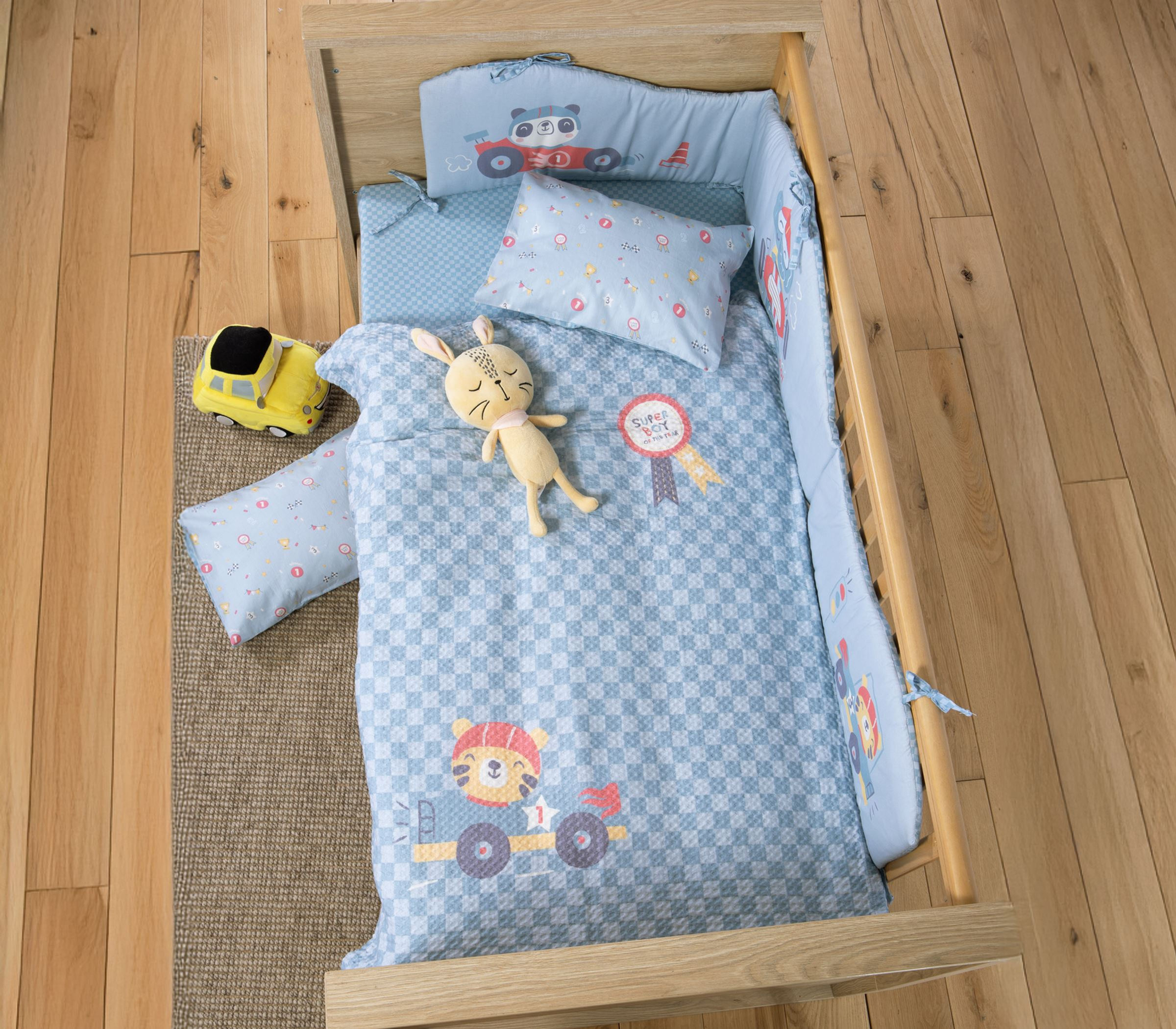 ΒΡΕΦΙΚΗ ΚΟΥΒΕΡΤΑ ΠΙΚΕ ΚΟΥΝΙΑΣ SUPER BOY 110X150 BLUE NEF-NEF