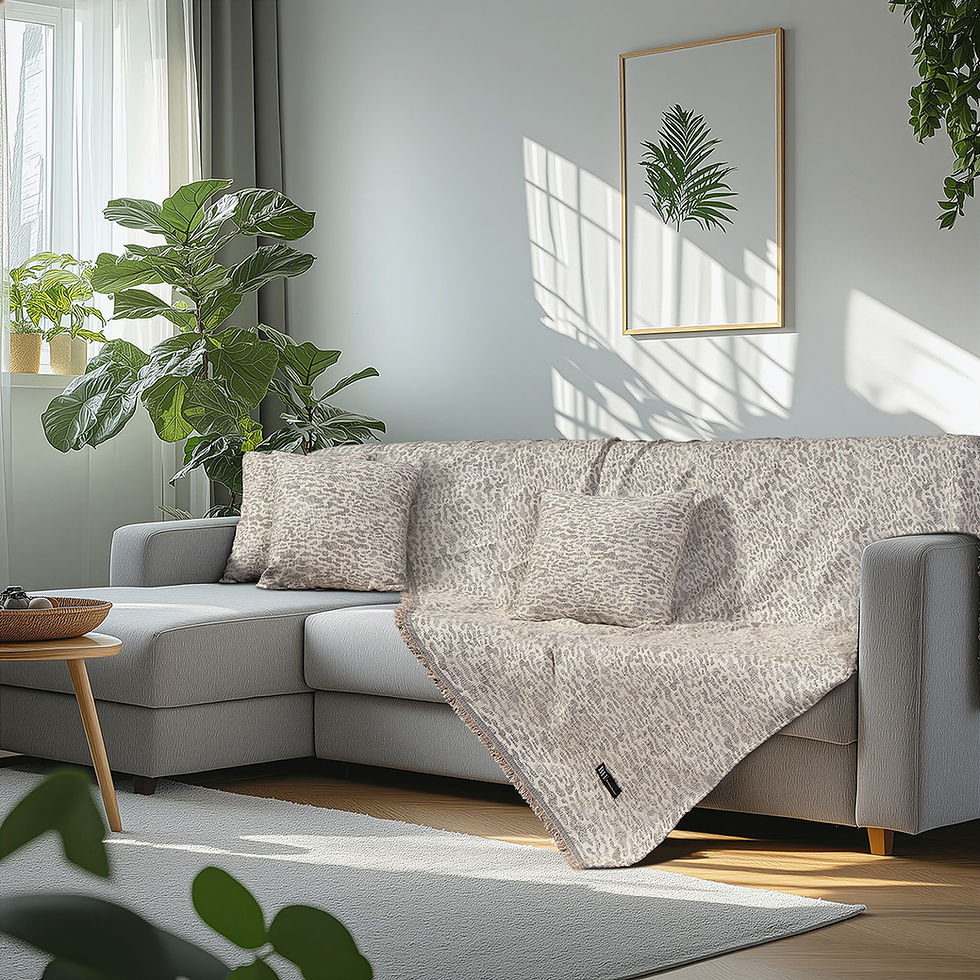 Ριχτάρια σετ 2τμχ Art 8641 (170×240+170×290) Εκρού BEAUTY HOME