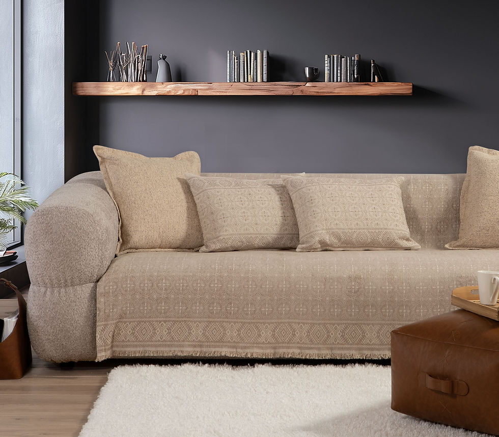 ΡΙΧΤΑΡΙ ΠΟΛΥΘΡΟΝΑΣ JENERIA 170X180 BEIGE NEF-NEF