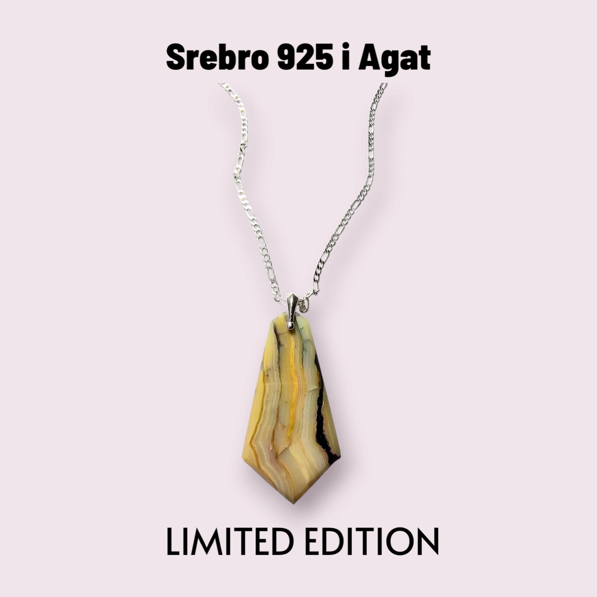 Naszyjnik Srebro 925 i Agat