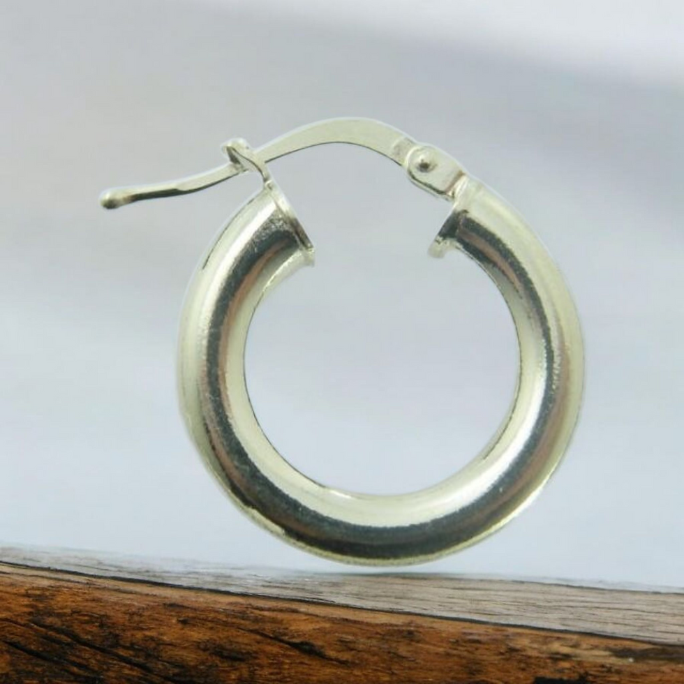 Miniature : Kolczyki Srebro 925  Śr18mm gr 4mm