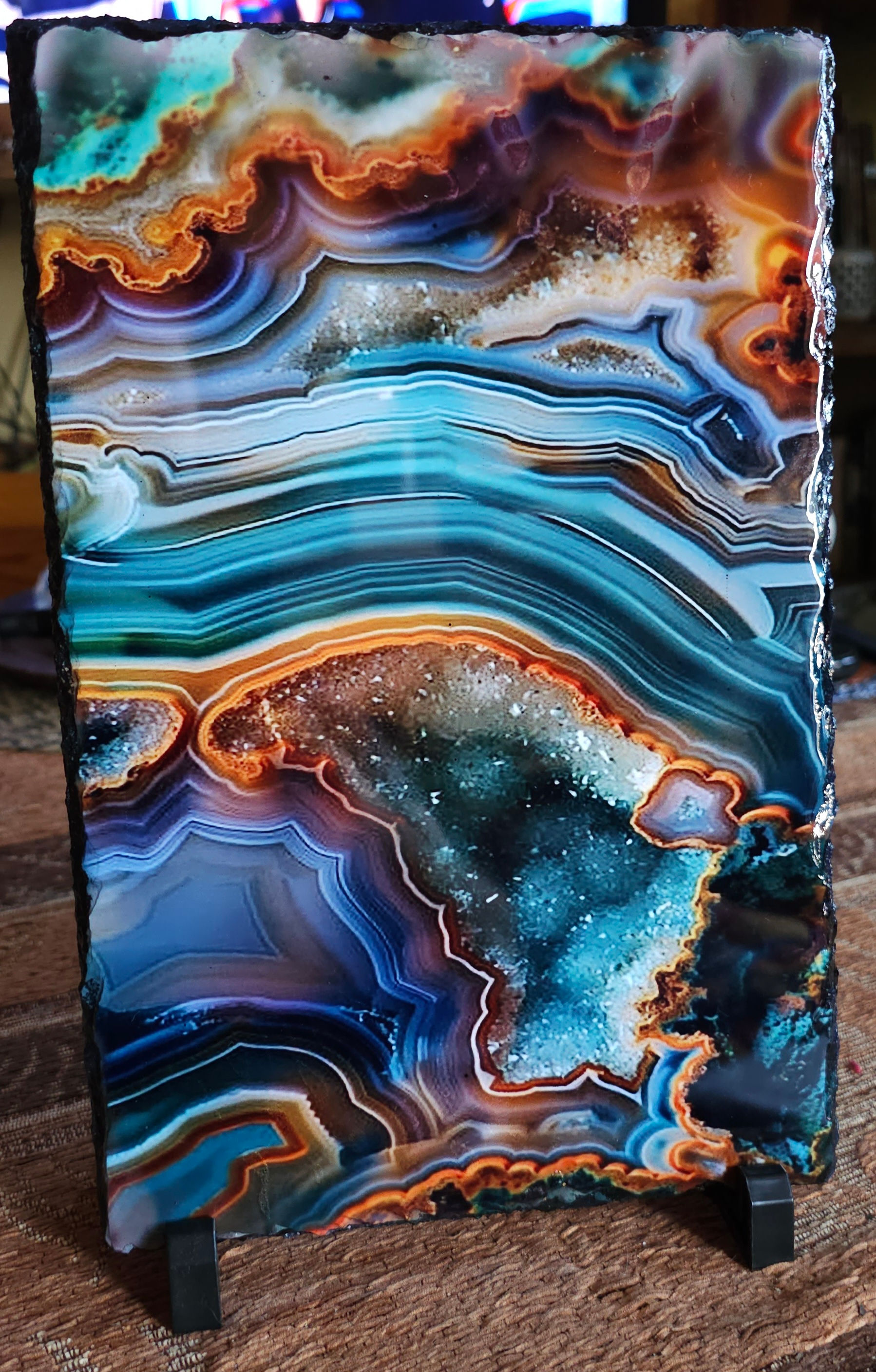 Tablica kamienna wzór Agat