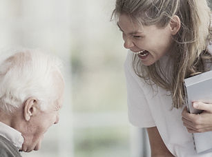 Older man with nurse