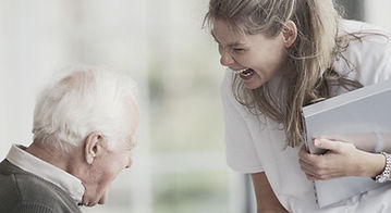 Older man with nurse