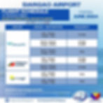 Infographie : Horaire des vols à l'aéroport de Siargao septembre 2024