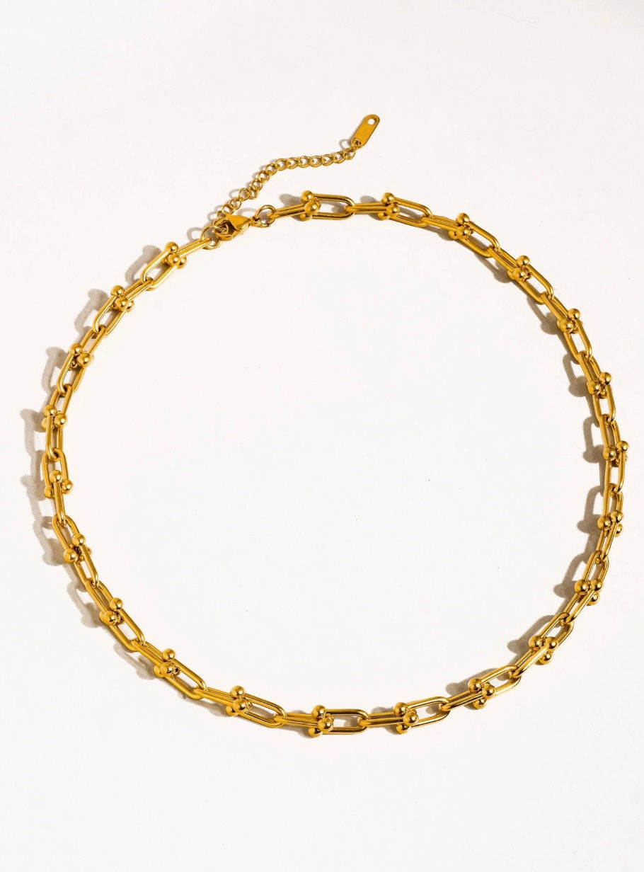 Thumbnail: Jane 18K Gold Non-Tarnish Bold Chain Necklace