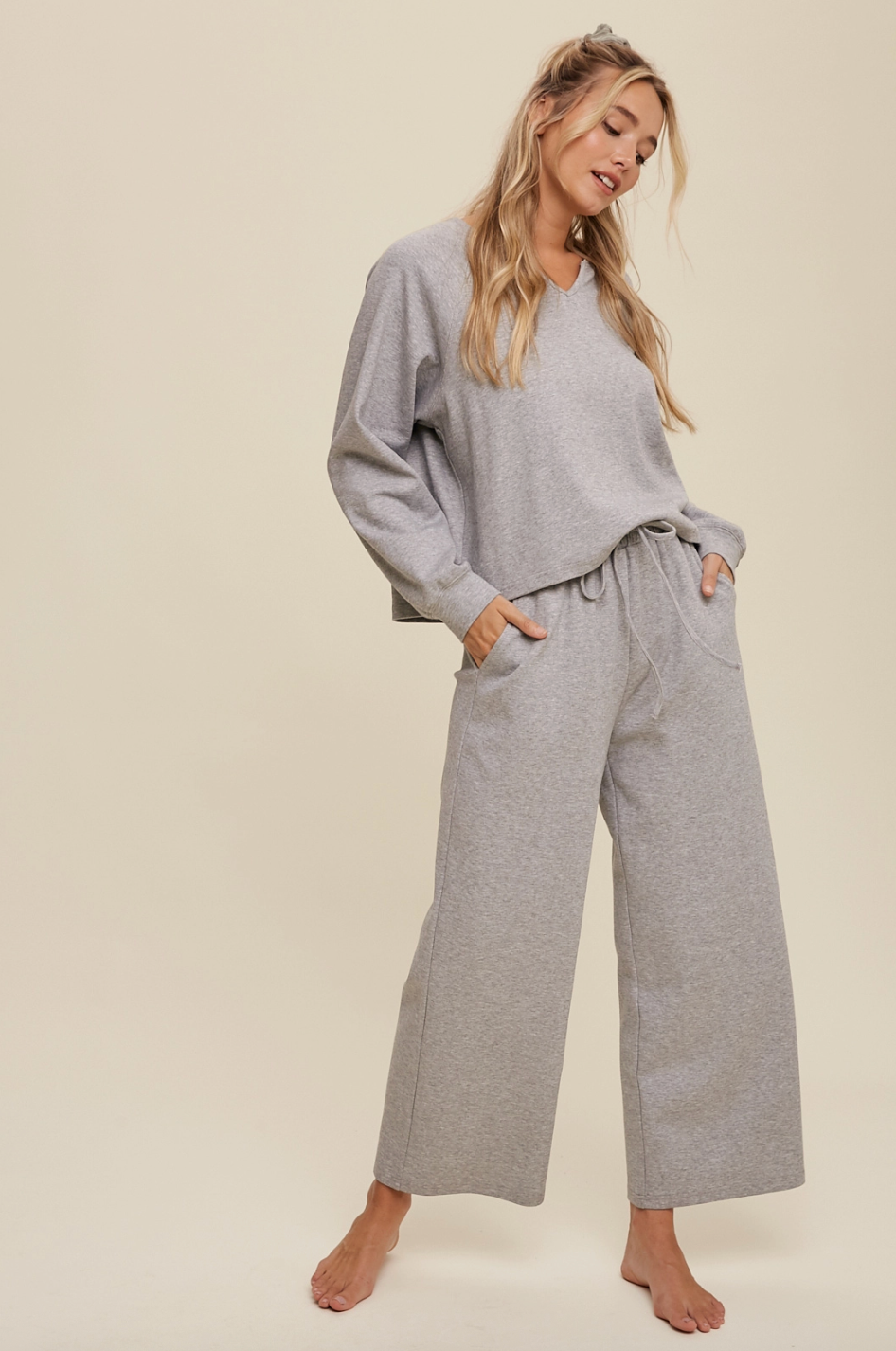 Thumbnail: Riley Relaxed V-Neck Lounge Set