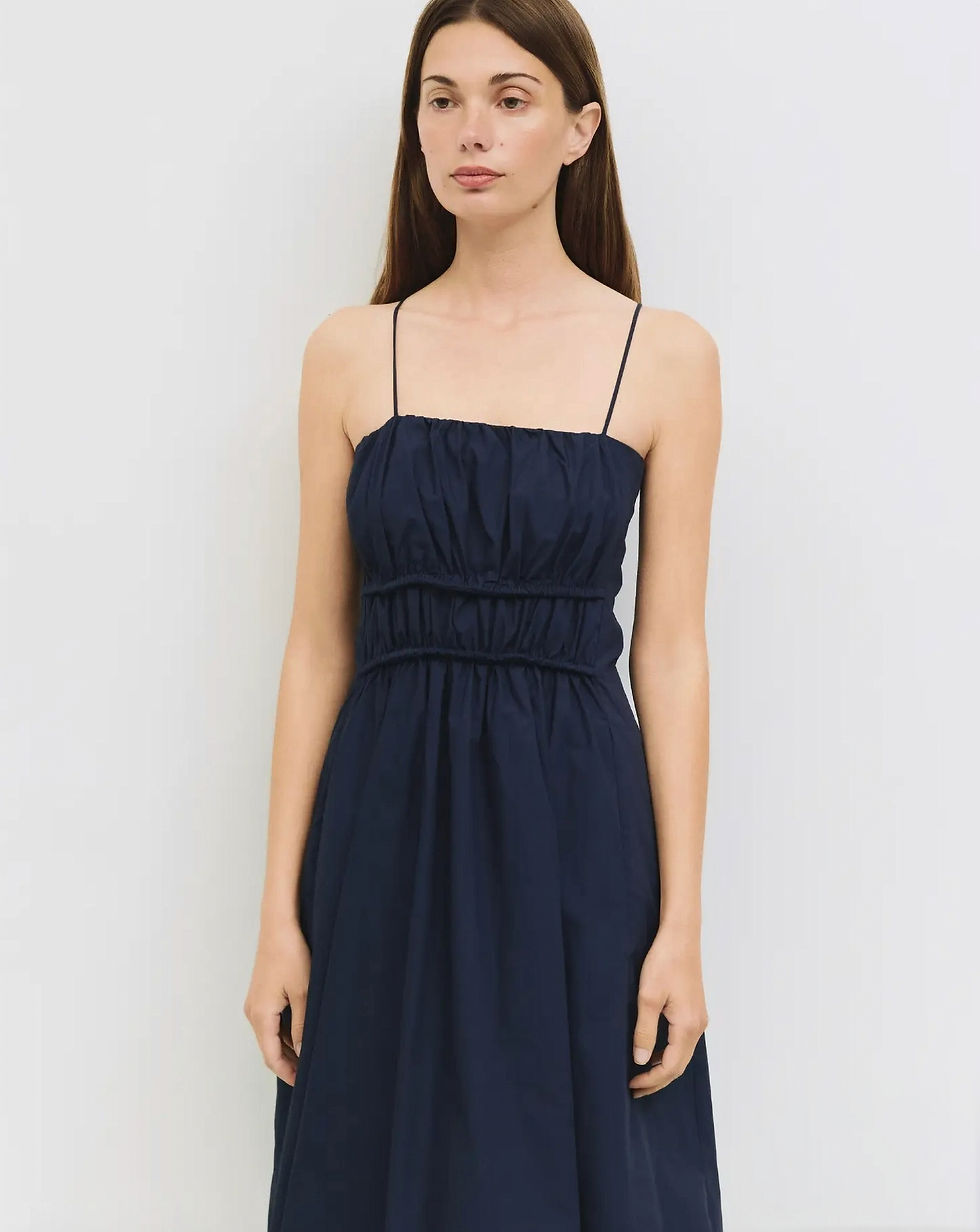 Thumbnail: Aviva Ruched Midi Bubble Dress