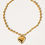 Thumbnail: Joy 18K Gold Non-Tarnish Large Heart Chain Necklace