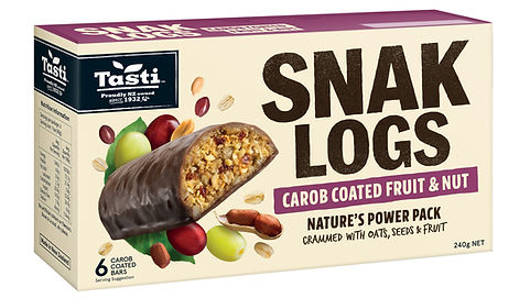 Snak Logs Carob Coated Fruit & Nut