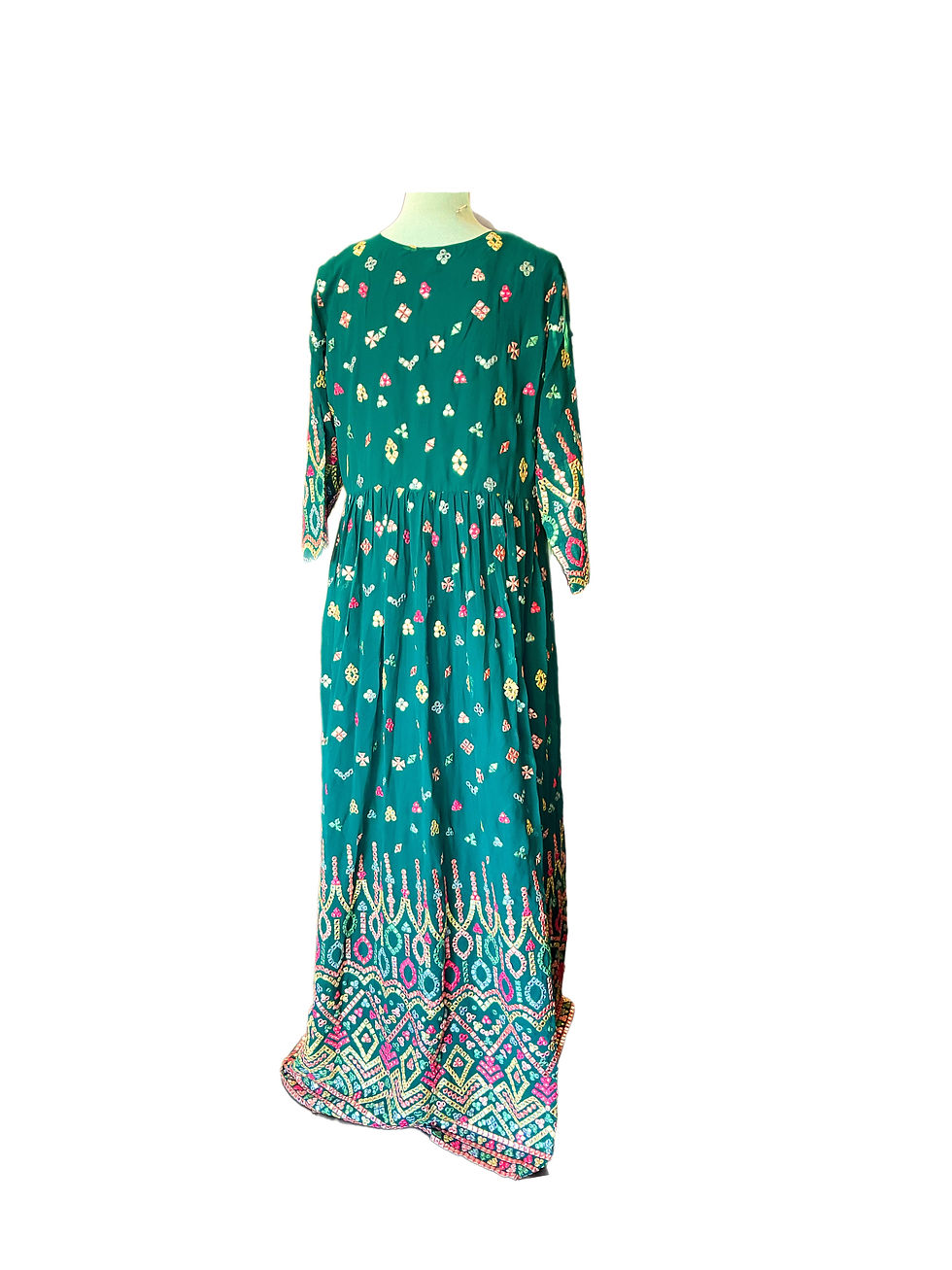 Thumbnail: Splendid Green Color Embroidered  Jacket Salwar Suit
