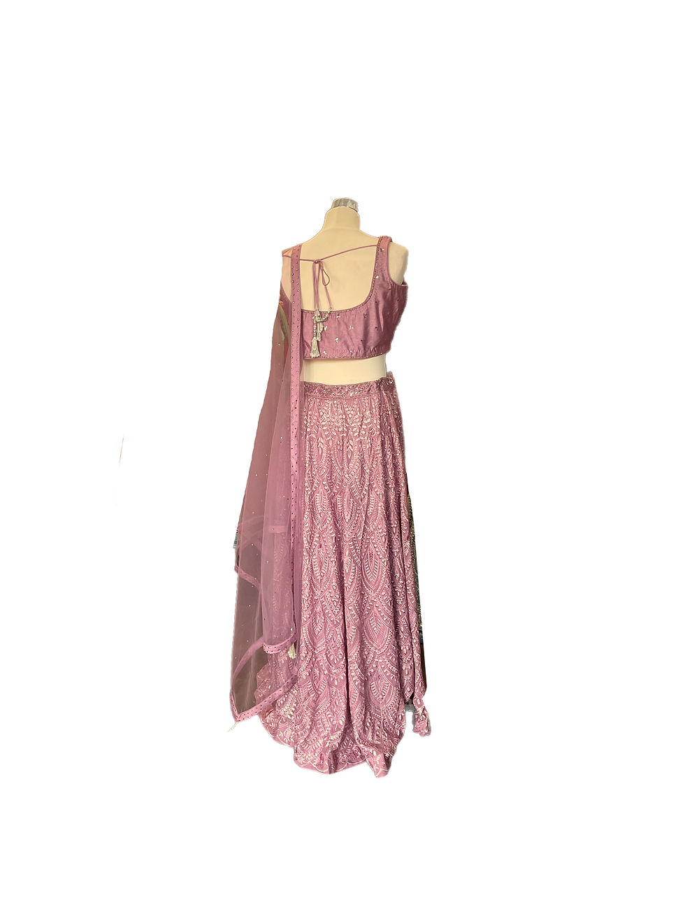 Thumbnail: Gorgeous Georgette Dusty Rose Color Lehanga Choli for Women