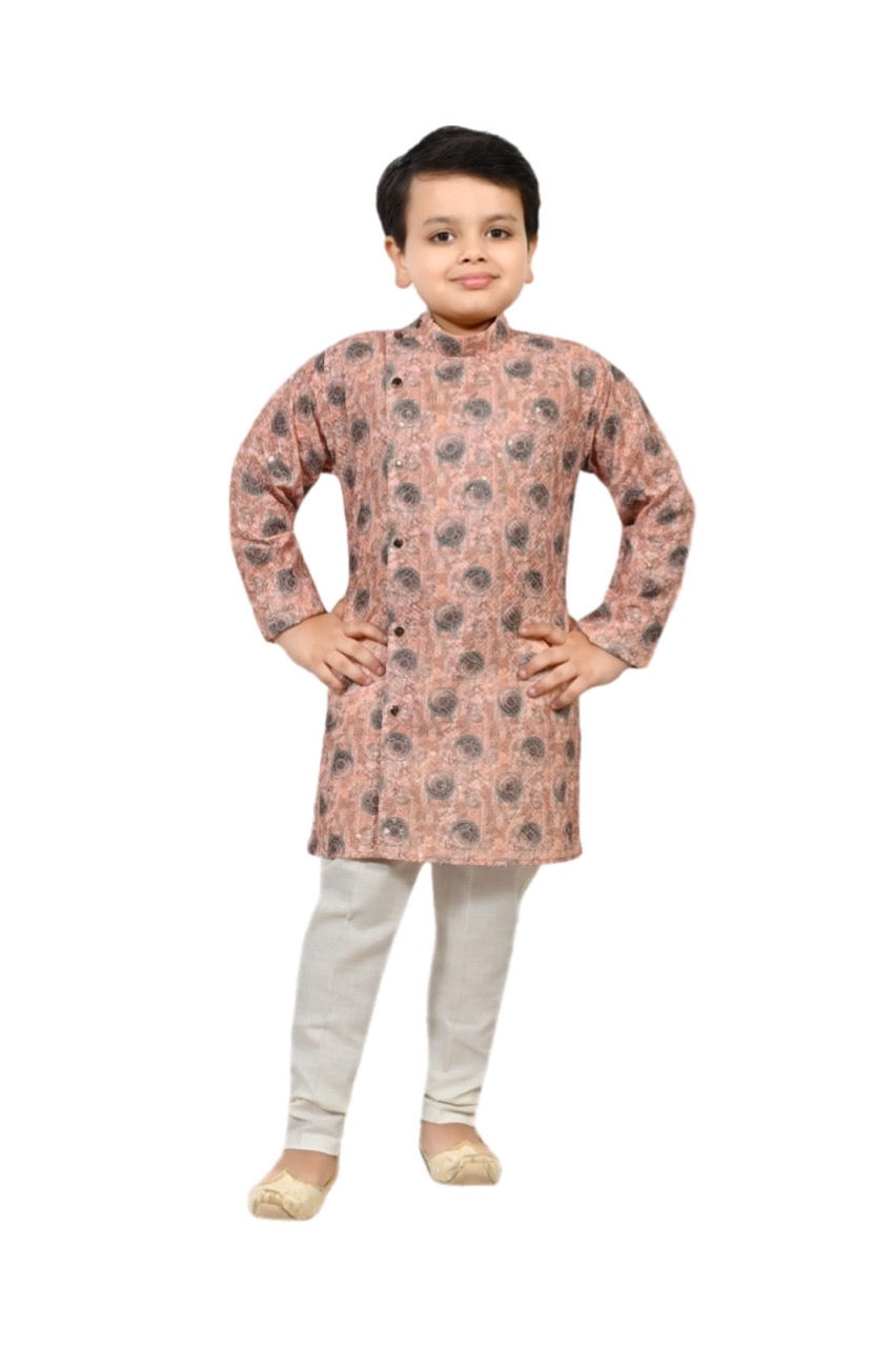 Thumbnail: Boys Embroidered Indo Western Set