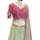 Thumbnail: Splendid Pink- Mint Green Embroidered Lehanga Choli
