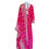 Thumbnail: Gorgeous Pink Silk Bandhani Abaya Style Suit