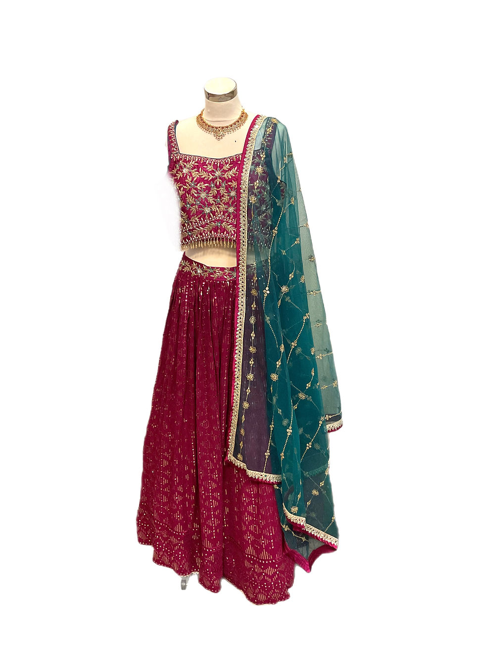 Pretty Pink Georgette Party Wear Lehanga Choli