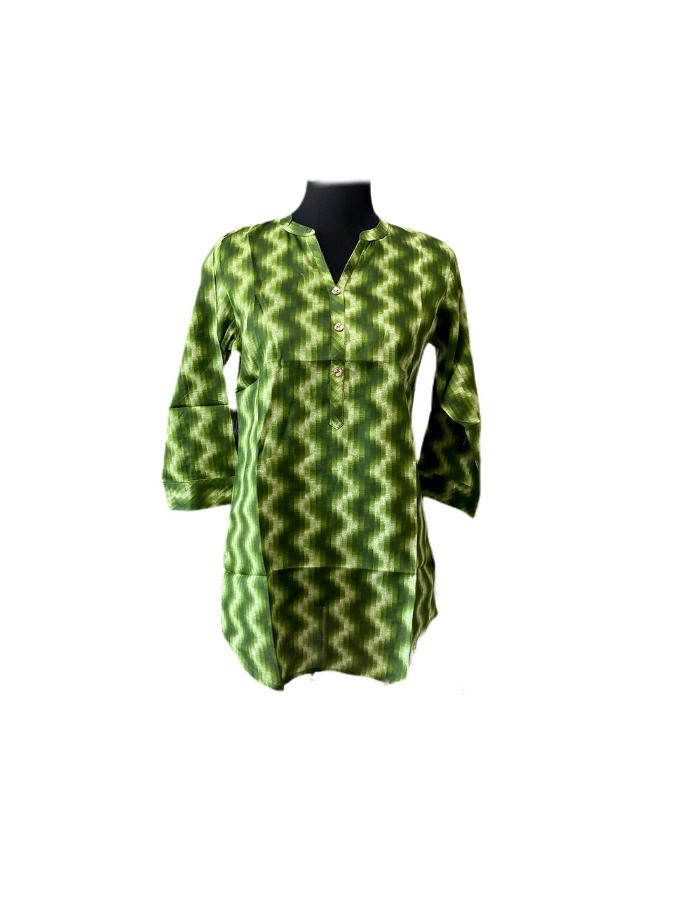 Rayon Green Short Kurta
