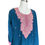 Thumbnail: Gorgeous Embroidered Organza Silk Abaya Suit in Blue Color