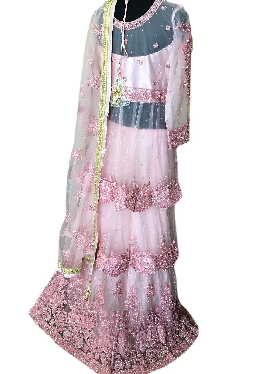 Thumbnail: Glorious Blush Pink Lehanga Choli