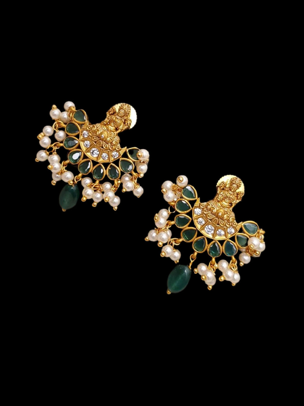 Gorgeous Green Luxmi Stud Earring