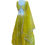 Thumbnail: Yellow-Green Embroidered Georgette Lehanga Choli