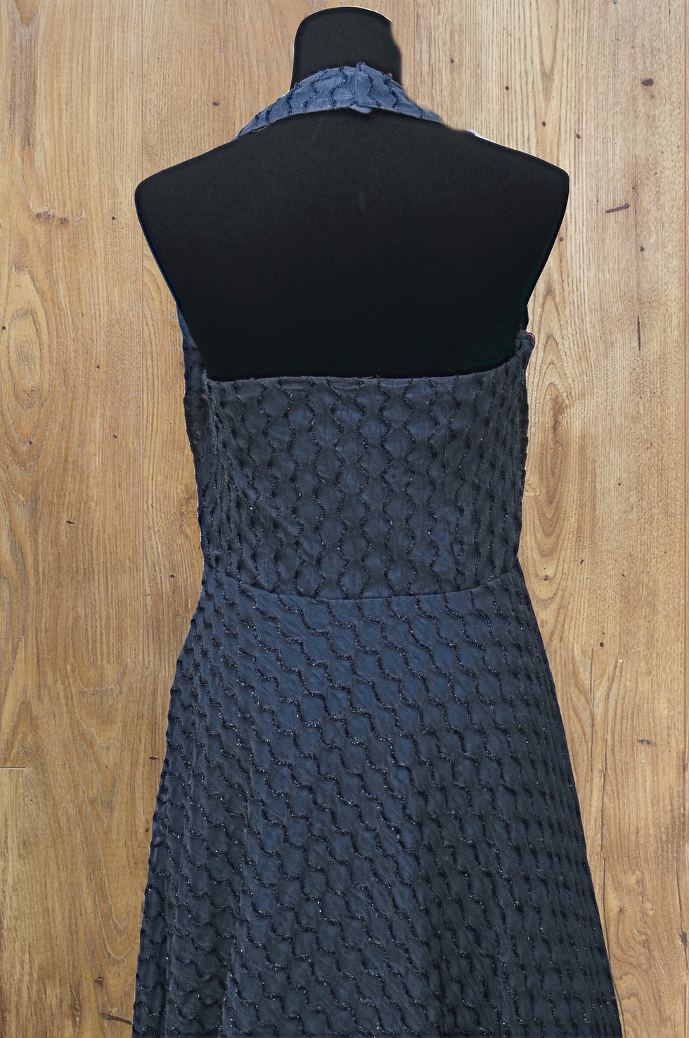 Thumbnail: Blue Halter Neck Gown