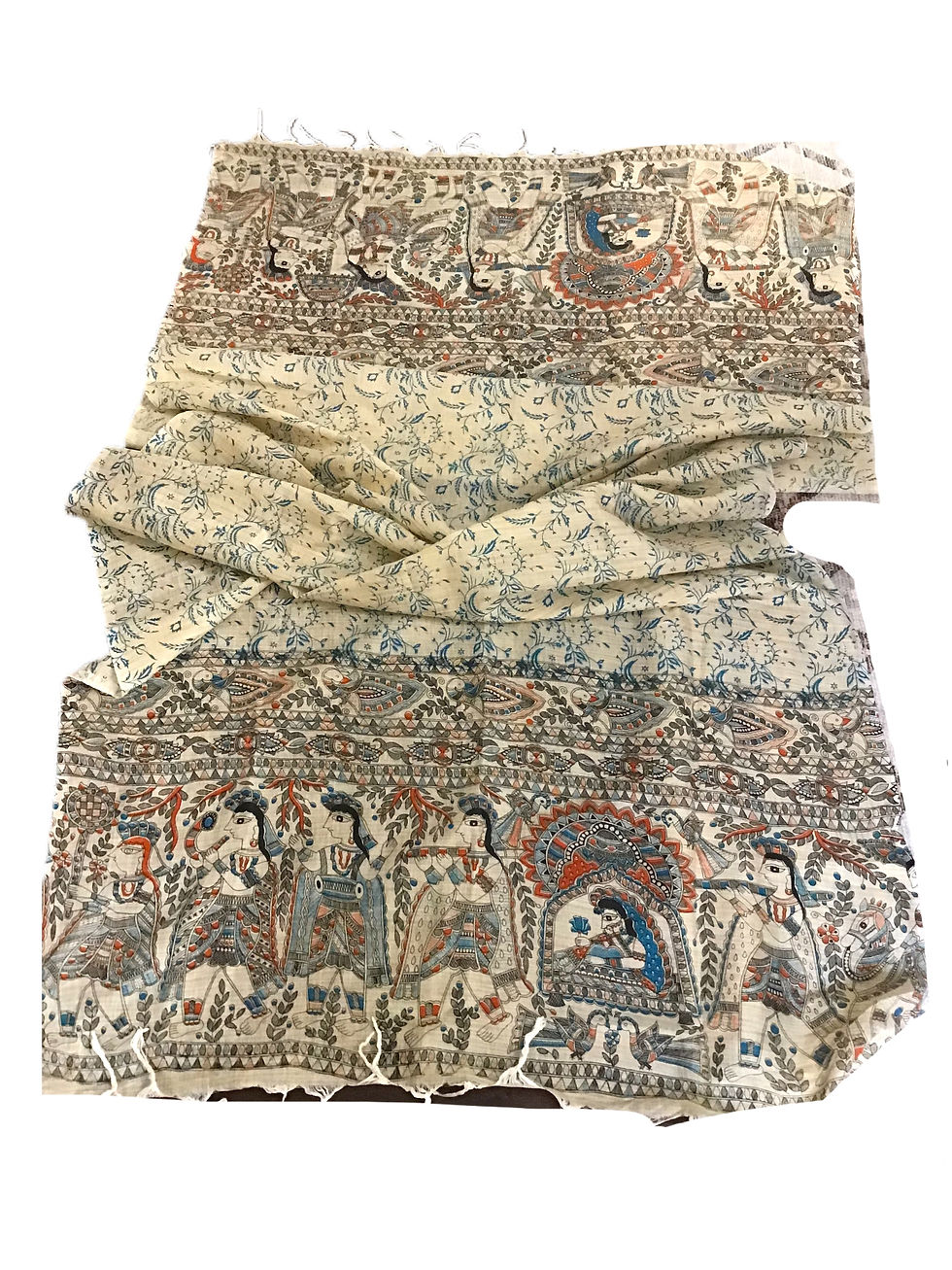 Thumbnail: Beautiful Khadi Cotton Kalamkari Dupatta