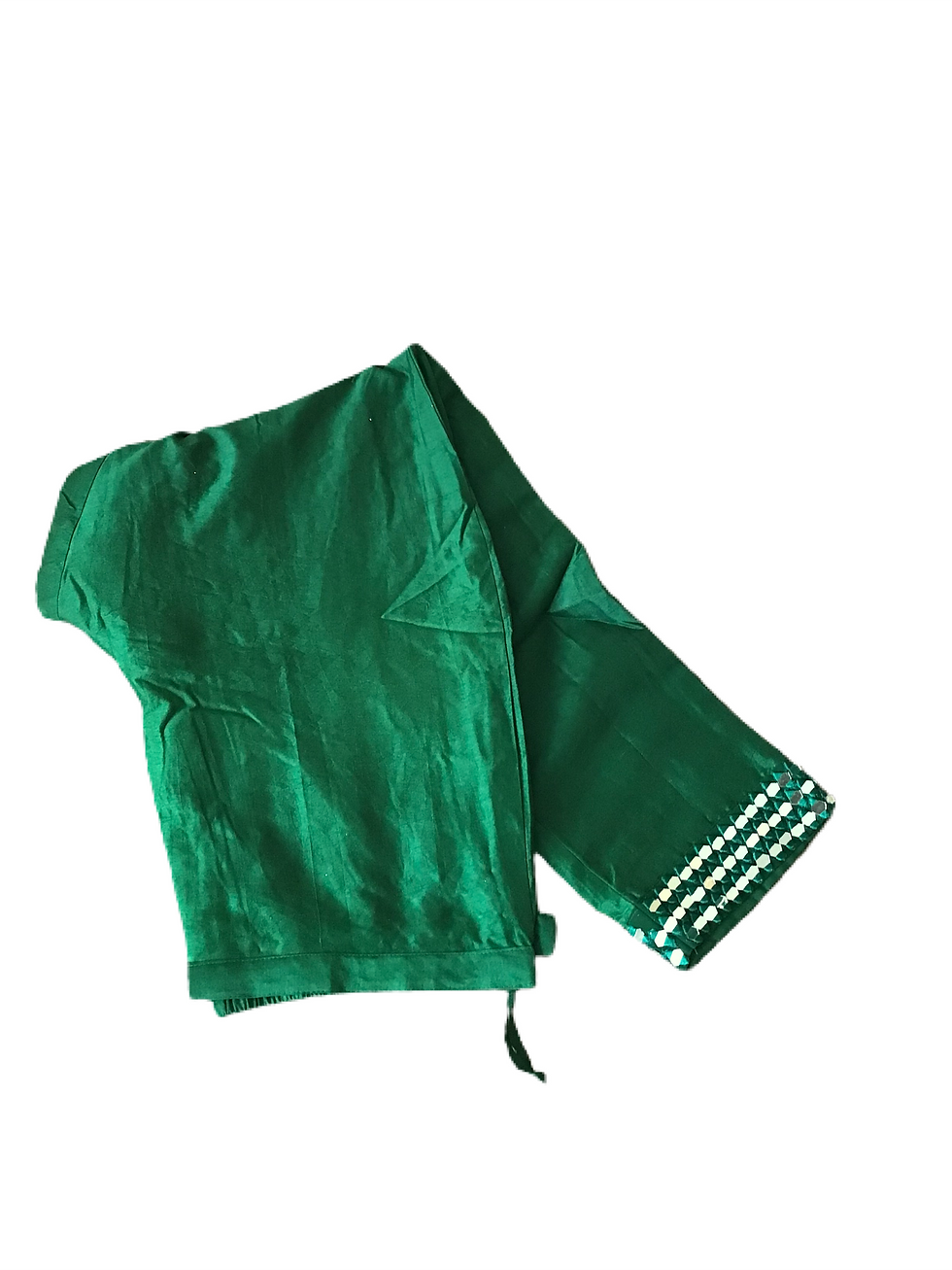 Thumbnail: Plus Size Gorgeous Mirror work Green Pant Suit Set for Women