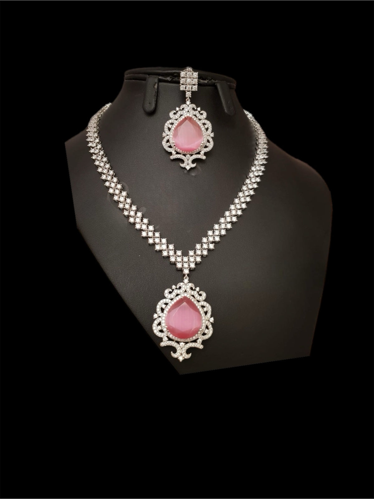 Fabulous Radium Polish Pink Jewelry Necklace