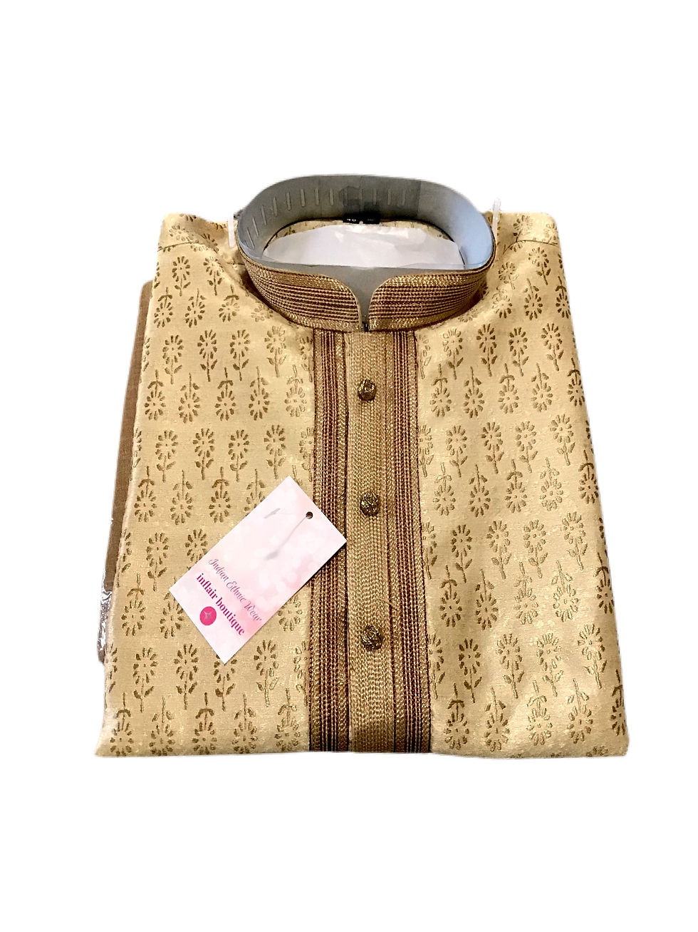 Classic Golden Woven Silk Kurta pajama Set