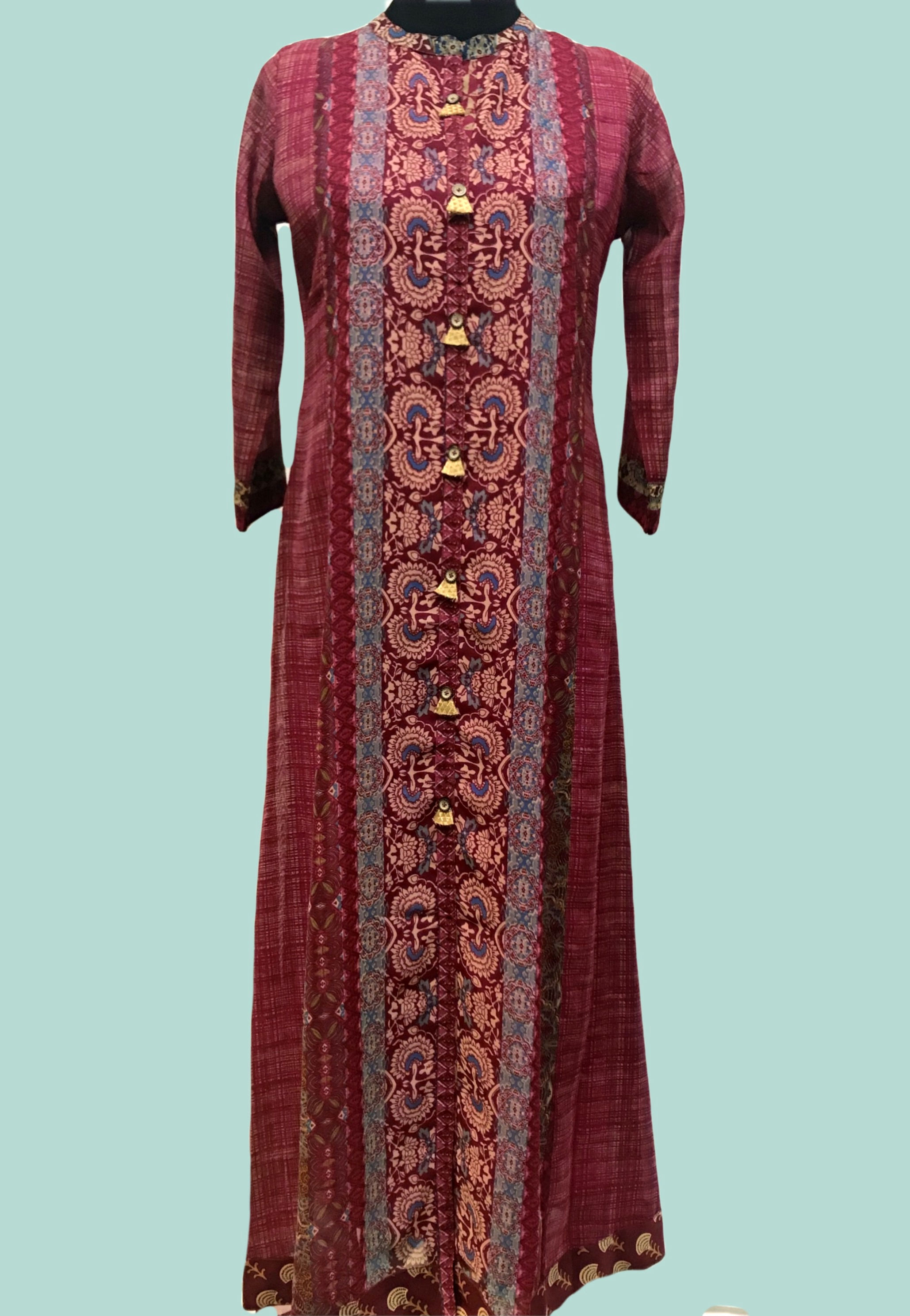 A Line Maroon Kurti