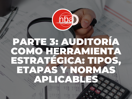 Parte 3: AuditorÃa como herramienta estratégica: Tipos, etapas y normas aplicables