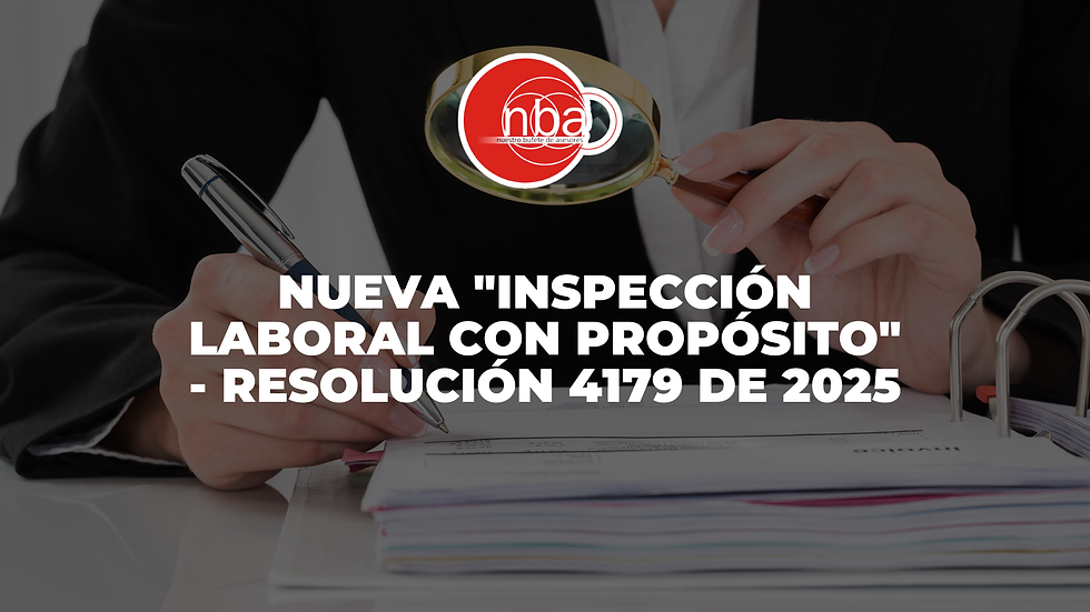 Nueva "Inspección Laboral con Propósito" - Resolución 4179 de 2025