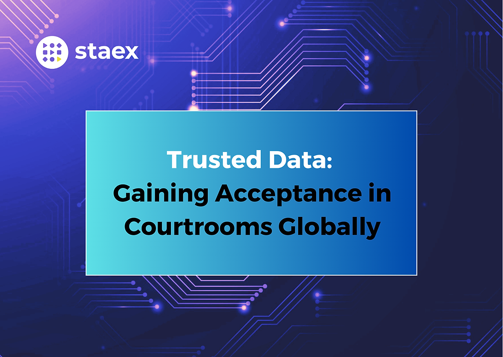 Blue digital-themed background with "staex" logo. Text: "WHITEPAPER Cyber Resilience Act: Developer’s Guide" on a blue gradient panel.