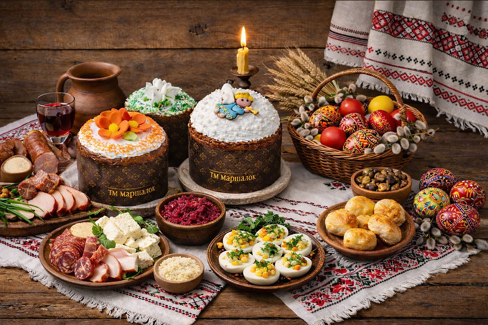 Великодній стіл із ТМ «Маршалок»: як поєднати м’ясні делікатеси, ковбаси та сири